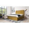 Postel 61 GAZA 160x200 cm s úložným prostorem (Barevná varianta Žlutá)
