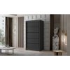 Velká šatní skříň LIVIO IV 100 cm (Barevná varianta Bílá/Černá)