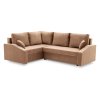 Rohová rozkládací sedací souprava GRANDE PLUS - mikro (Barevná varianta Cappuccino, Strana sedací soupravy Levá)