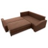 Rohová rozkládací sedací souprava GRANDE PLUS - mikro (Barevná varianta Cappuccino, Strana sedací soupravy Levá)