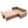 Rohová rozkládací sedací souprava GRANDE PLUS - mikro (Barevná varianta Cappuccino, Strana sedací soupravy Levá)
