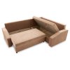 Rohová rozkládací sedací souprava GRANDE PLUS - mikro (Barevná varianta Cappuccino, Strana sedací soupravy Levá)