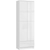 regal biurowy szafa r 60cm clp 1 szuflada 2 drzwi bialy bialy polysk 1
