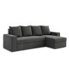 Rozkládací rohová sedací souprava DANTE (Barevná varianta Tmavě šedá)