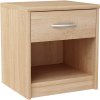 Noční stolek SN01 (Barevná varianta Bílá/dub sonoma)