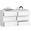 komoda cl 100 cm 6 szuflad biala 1