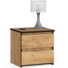 szafka nocna cl2 40 cm 2 szuflady dab craft