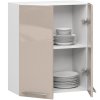 wiszaca szafka kuchenna oliwia w 60cm biala cappuccino polysk h720 1