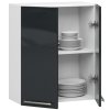 wiszaca szafka kuchenna oliwia w 60cm biala grafit polysk h720 1