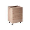 Kuchyňská skříňka LANGEN D60S3 (Barevná varianta Dub artisan/béžová)