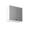Závěsná kuchyňská skříňka LINEA G80 (Barevná varianta Bílá-šedá)