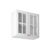 Závěsná kuchyňská skříňka LINEA G80S (Barevná varianta Bílá-šedá)