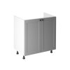 Kuchyňská skříňka LINEA D80Z (Barevná varianta Bílá-šedá)