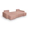 Rozkládací sedací souprava JASMINA U (Barevná varianta Růžová)