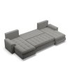 Rohová rozkládací sedací souprava U TOKIO III Pro (Barevná varianta Šedá)