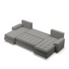 Rohová rozkládací sedací souprava U TOKIO III Pro (Barevná varianta Šedá)