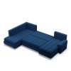 Rohová rozkládací sedací souprava TOKIO II PRO (Barevná varianta Modrá, Strana sedací soupravy Levá)