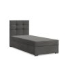 Čalouněná postel ELDA 90x200 cm s pružinovou matrací (Barevná varianta Šedá)