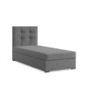 Čalouněná postel ELDA 90x200 cm s pružinovou matrací (Barevná varianta Šedá)