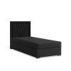 Čalouněná postel VINCENZA 90x200 cm s pružinovou matrací (Barevná varianta Černá)
