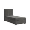 Čalouněná postel AGEN 90x200 cm s pružinovou matrací (Barevná varianta Šedá)