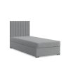 Čalouněná postel AGEN 90x200 cm s pružinovou matrací (Barevná varianta Šedá)