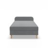 Čalouněná postel CASPE s čelem 80x200 cm s pružinovou matrací (Barevná varianta Šedá I)