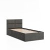 Čalouněná postel BORGO 90x200 sm s roštem (Barevná varianta Černá)