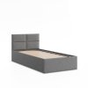 Čalouněná postel BORGO 90x200 sm s roštem (Barevná varianta Černá)