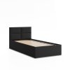 Čalouněná postel BORGO 90x200 sm s roštem (Barevná varianta Černá)