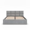 Čalouněná postel BORGO 160x200 cm s roštem (Barevná varianta Šedá I)