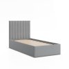 Čalouněná postel POLLA 90x200 cm s roštem (Barevná varianta Šedá)