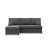 Rozkládací rohová sedací souprava DELI model 2 (Barevná varianta Černá)