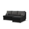 Rozkládací rohová sedací souprava DELI (Barevná varianta Černá)