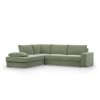 Rohová rozkládací sedací souprava FESTINA (Barevná varianta Zelená, Výběr strany Levá)