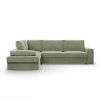 Rohová rozkládací sedací souprava FESTINA (Barevná varianta Zelená, Výběr strany Levá)