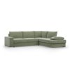 Rohová rozkládací sedací souprava FESTINA (Barevná varianta Zelená, Výběr strany Levá)