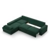 Rohová rozkládací sedací souprava FESTINA (Barevná varianta Zelená, Výběr strany Levá)