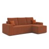 Rozkládací rohová sedací souprava PONTE (Barevná varianta Hnědá, Výběr strany Levá)