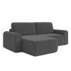 Rozkládací rohová sedací souprava BORELLO (Barevná varianta Šedá I, Výběr strany Levá)