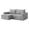 Rozkládací rohová sedací souprava CORTE (Barevná varianta Šedá, Výběr strany Levá)