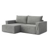 Rozkládací rohová sedací souprava CORTE (Barevná varianta Šedá, Výběr strany Levá)