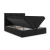 Čalouněná postel VINI s úložným prostorem 140x200 cm (Barevná varianta Černá)