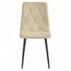 3874 krzeslo libra jasny bez aksamit nogi czarne przod