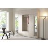 Předsíňová stěna BIANCO II (Varianta zrcadel Bez zrcadla, Barevná varianta Tmavě hnědá - hnědá)