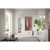 Předsíňová stěna BIANCO III (Varianta zrcadel Bez zrcadla, Barevná varianta Tmavě hnědá - hnědá)