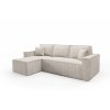 Rozkládací rohová sedací souprava BASIC (Barevná varianta Krémová, Výběr strany Levá)
