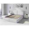Čalouněná postel HILTON s pevným roštem 140x200 cm (Barevná varianta Bílá)