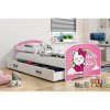 Dětská postel LUKI 160x80 cm (Barevná varianta rámu Borovice, Barevná varianta čela Cars)