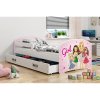 Dětská postel LUKI 160x80 cm (Barevná varianta rámu Borovice, Barevná varianta čela Cars)